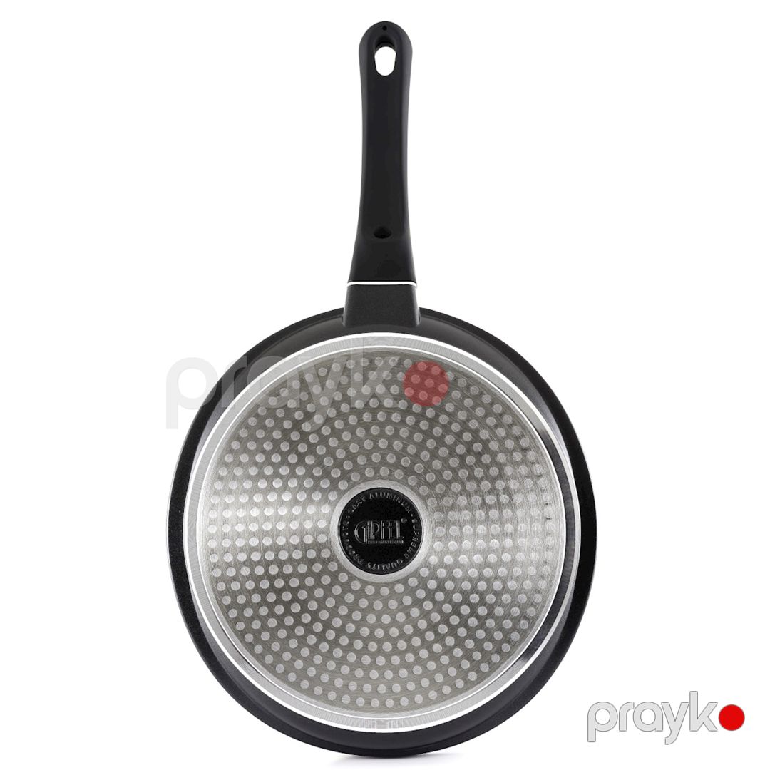Blin tavası Gipfel Ventura 1680, 26 sm, alüminium, bakelit tutacaq ilə, induksiyon altlıq ilə, qara — Mallar, Bakı (2)