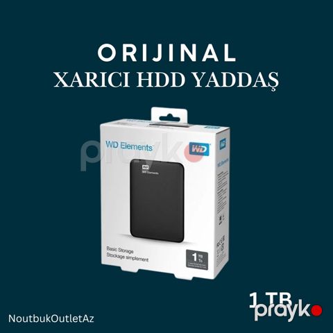 1TB Xarici HDD yaddaş kartı — Bakı