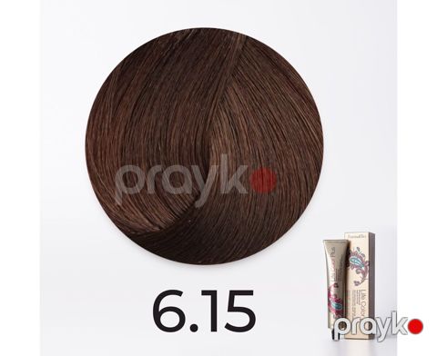 Saçlar üçün krem-boya Farmavita Life Color Plus 6.15 Tünd kül mahaqon sarışın 100 ml — Bakı