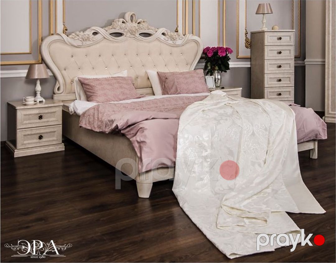 Yataq otağı üçün mebel dəsti Era Mebel Afina, krem (şkaf 240x60x228.5 sm, çarpayı 227x210x153 sm, yataq yanı tumba 49.5x 50x50 sm, komod 95x50x89 sm, güzgü 96x80 sm) — Mallar, Bakı (2)