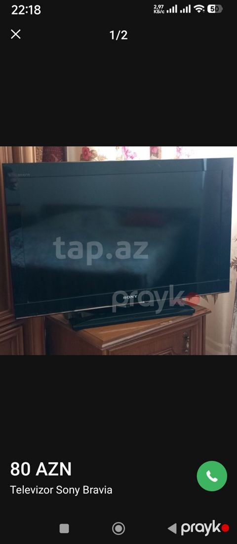 Sony Bravia LCD TV – model KDL-32BX350 - Ekran: 32 düym - Panel: LCD — Bakı