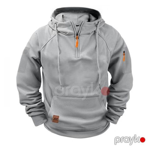 Kişilər üçün hudi EB_1229, boz, poliester, ölçü 3XL — Bakı