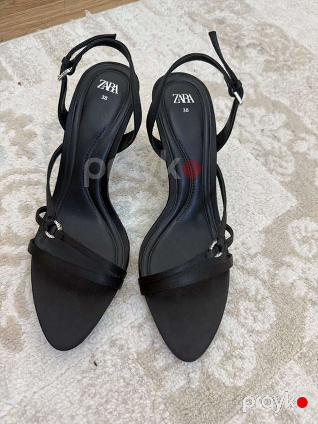Zara qadın sandalı - Rəng: qara - Ölçü: 38 (daxildə “38” qeyd olunub) — Sandal, Bakı (5)