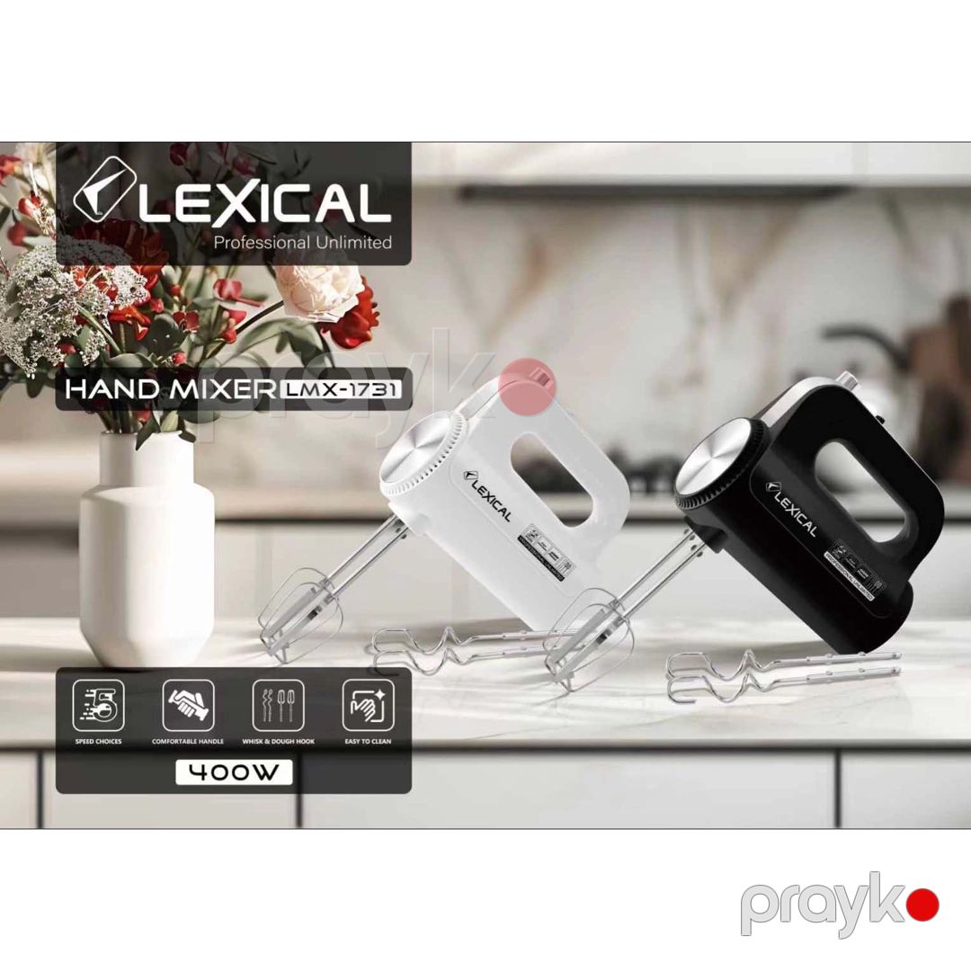 Lexical LMX-1731 Professional Əl Mikseri – 400W, 5 Sürət Seçimi — Blenderlər, xırdalayanlar və mikserlər, Bakı (5)