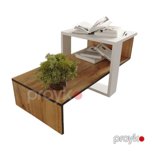 Jurnal masası Letta Oktobus, Ldsp, 90x50x44 sm, ağ/votan — Bakı