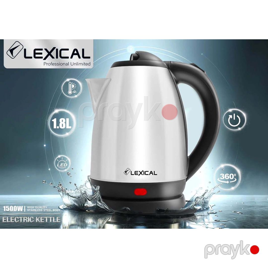 Lexical LEK-1415 Elektrik Çaydanı – 1.8L Paslanmayan Polad — Elektrik çaydanları və termoslar, Bakı (6)