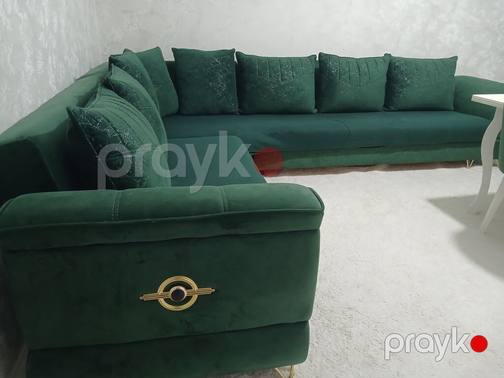 Künc divan, Qonaq otağı üçün, Vеlur parça — Divanlər, Mehdiabad (8)