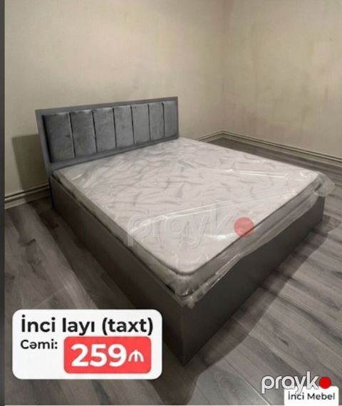 Yeni, İkinəfərlik çarpayı, Bazalı, Matras ilə, Siyirməsiz, Azərbaycan — Bakı