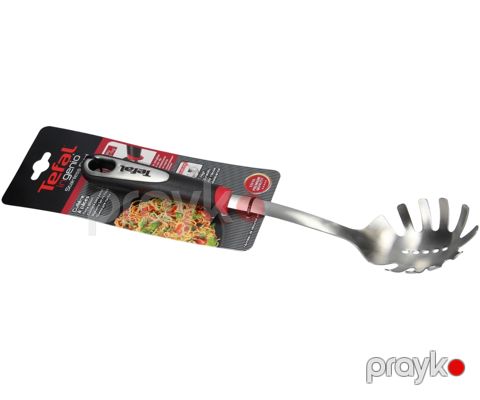 Spaqetti üçün qaşıq Tefal Ingenio, paslanmayan polad/silikon, qara/gümüşü — Bakı