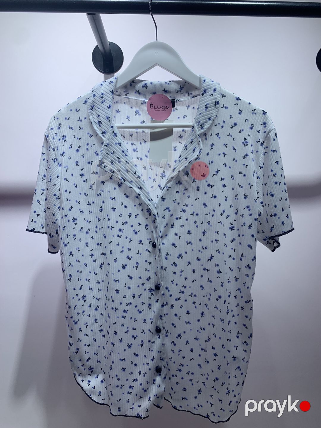 Qadınlar üçün şalvarlı pijama dəsti 01.00027, mavi, viskoz, ölçü L — Mallar, Bakı (2)