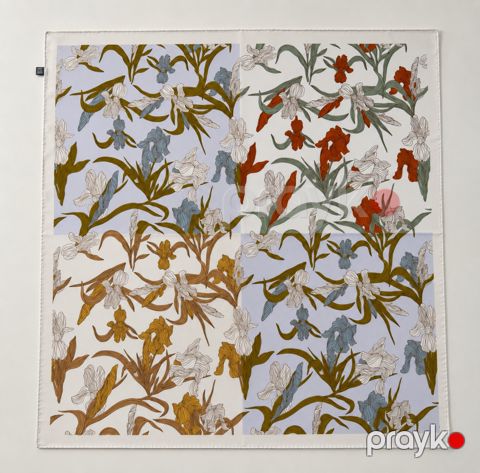 Qadınlar üçün yaylıq, poliester, qızılı, 70x70 sm — Bakı