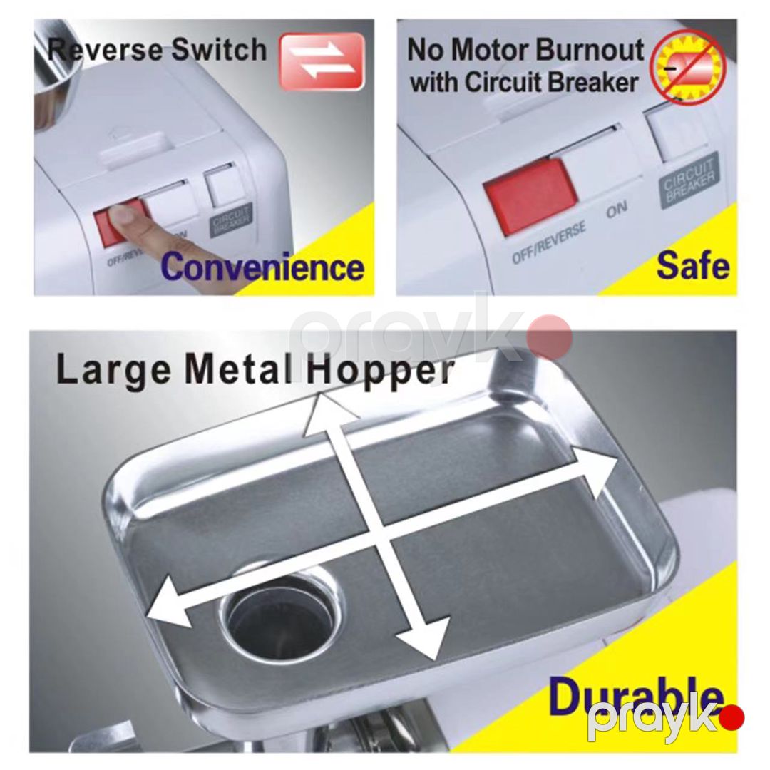 Sonifer SF-5006 2000W Gücündə Mis Mühərrikli İrihəcmli Ayrıla Bilən Bıçaqlı Elektrikli Ətçəkən maşın — Ev texnikası, Bakı (5)