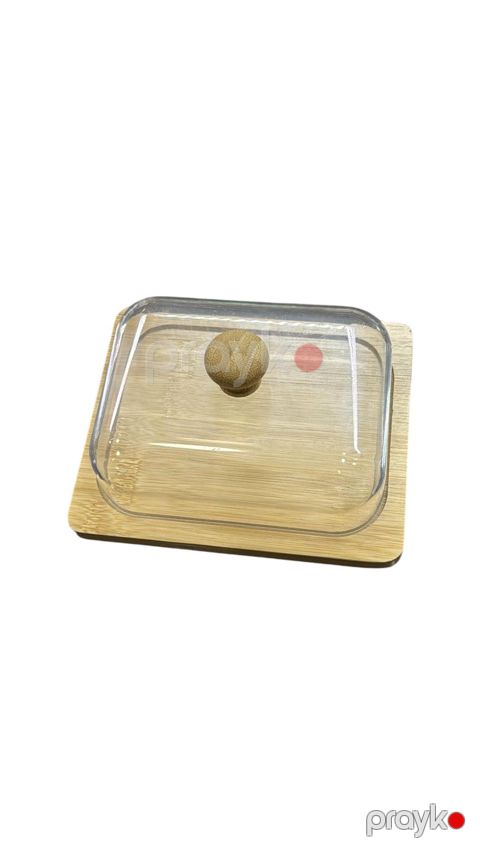 Yağ qabı SL909, taxta/şüşə, bej/şəffaf — Bakı
