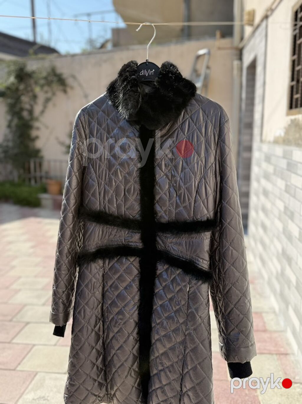 Qadın üst geyimləri dəsti 1) Qara qısa jaket - Model: asimmetrik ön — Kostyum, Digah (6)