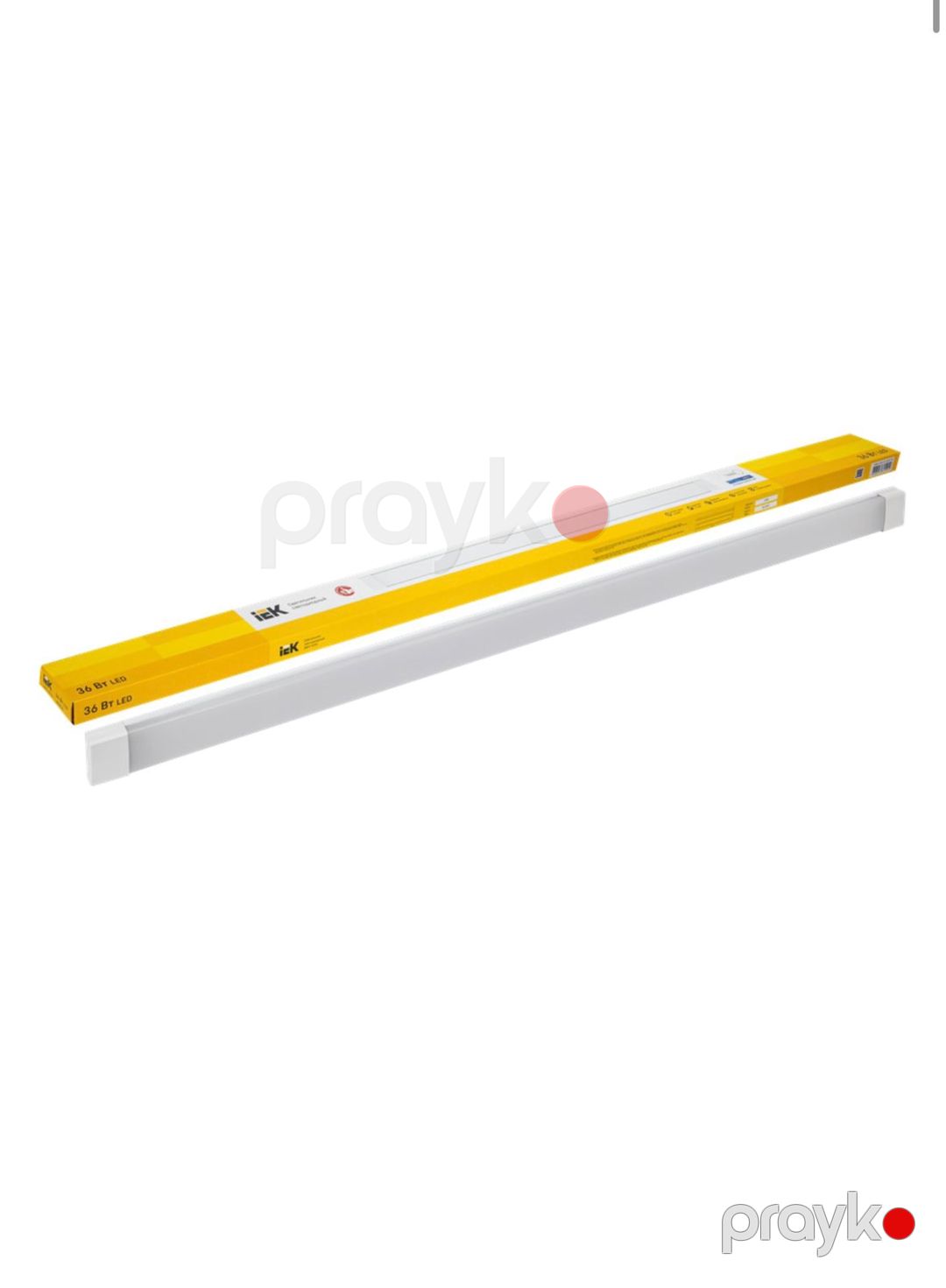 LED xətti lampa ДБО 4004, plastik, ağ — Mallar, Bakı (2)