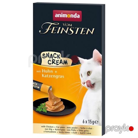 Krem Animonda Vom Feinsten pişiklər üçün, toyuq əti və ot ilə, 6x15 q — Bakı