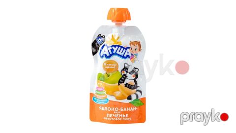 Püre uşaqlar üçün Агуша Alma, Banan və Peçenye, 90 q, 6 aydan — Bakı