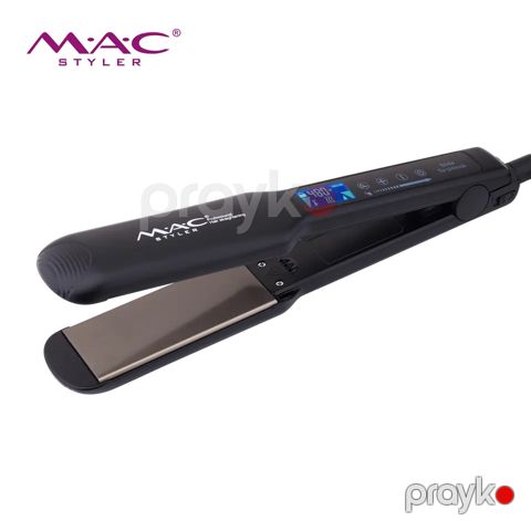 MAC Styler Professional Nano Saç Düzləşdirici Fen Rəqəmsal Ekrana Sahib Keramik Saç Ütüsü 60W Güc — Bakı