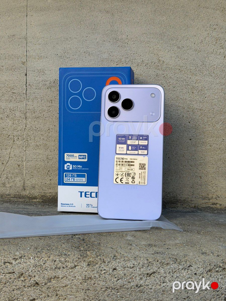 Tecno Spark 50 Fantasy Purple 256GB/8GB — Smartfonlar, Bakı (3)