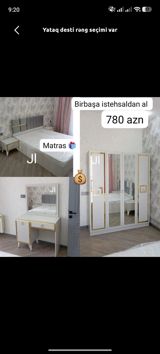 İkinəfərlik çarpayı, Yeni — Mebel evim — Yataq otağı mebel dəstləri