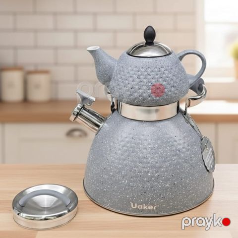 Çaydan dəsti Uaker MU_5027, 2.5/0.7 l, boz — Bakı
