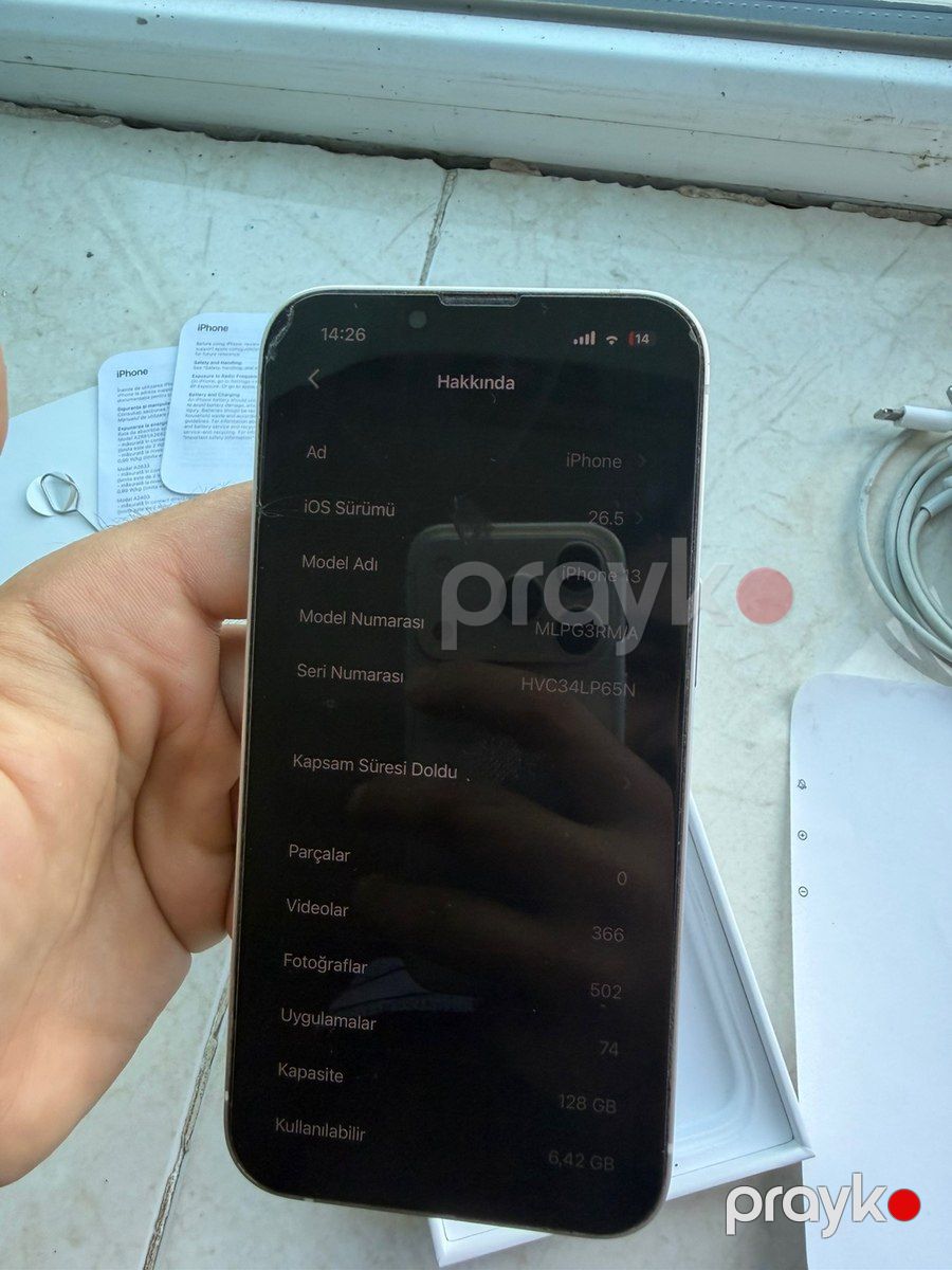 Apple iPhone 13 Starlight 128GB/4GB — Smartfonlar, Bakı (8)