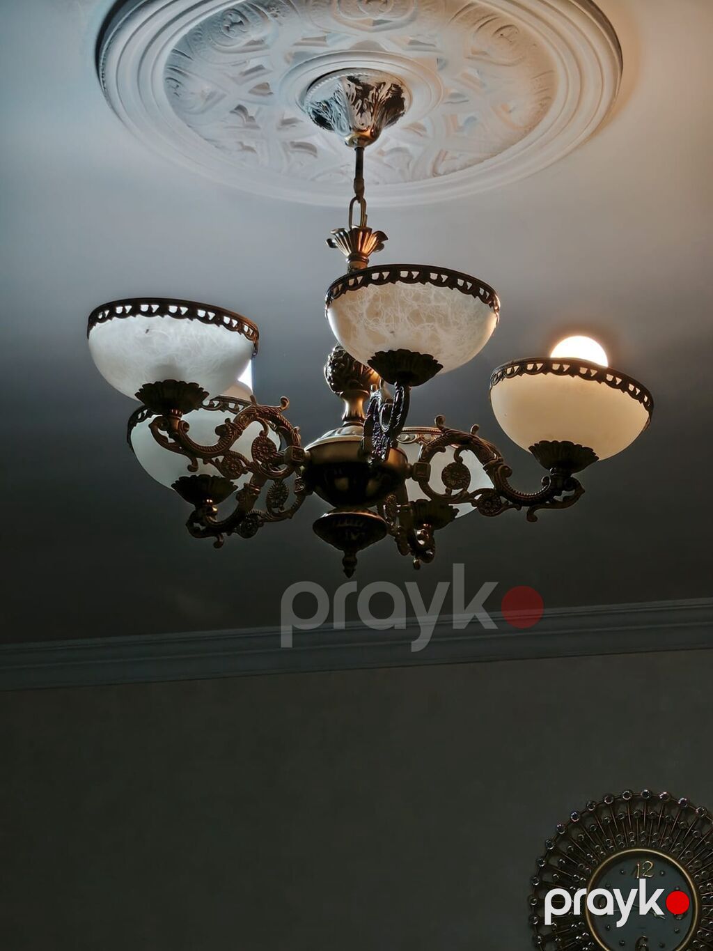 Çılçıraq, 5 lampa, Metal — Tavan is?qlar? v? cilc?raqlar, Digah (2)