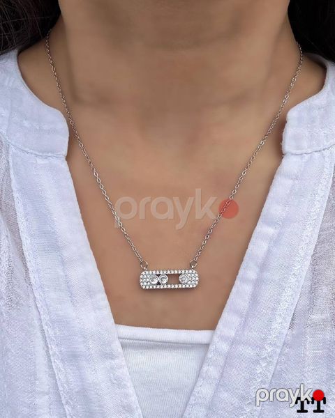 Qadın boyunbağı Silver Minimal — Bakı