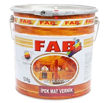 Fab sellülozik ipək mat vernik 12 l — Лакокрасочные материалы
