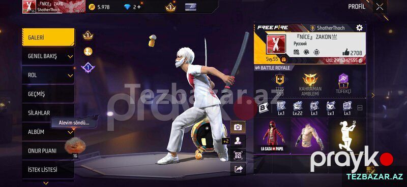 Free fire hesab — Oyunlar, konsollər və proqramlar, Bakı (4)