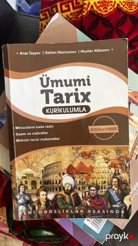 Seyfeye baxin kitablar var Məhsul: “Ümumi Tarix – Kurikulumla” — Bakı