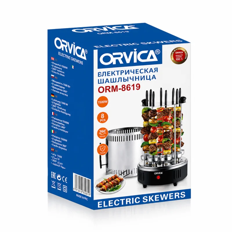 Elektrik manqal Orvica ORM-8619 1500W — Digər mətbəx texnikası, Bakı (2)