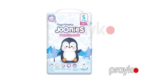 Bezlər Joonies Premium Soft S ölçüsü, 3-6 kq, 64 əd — Bakı