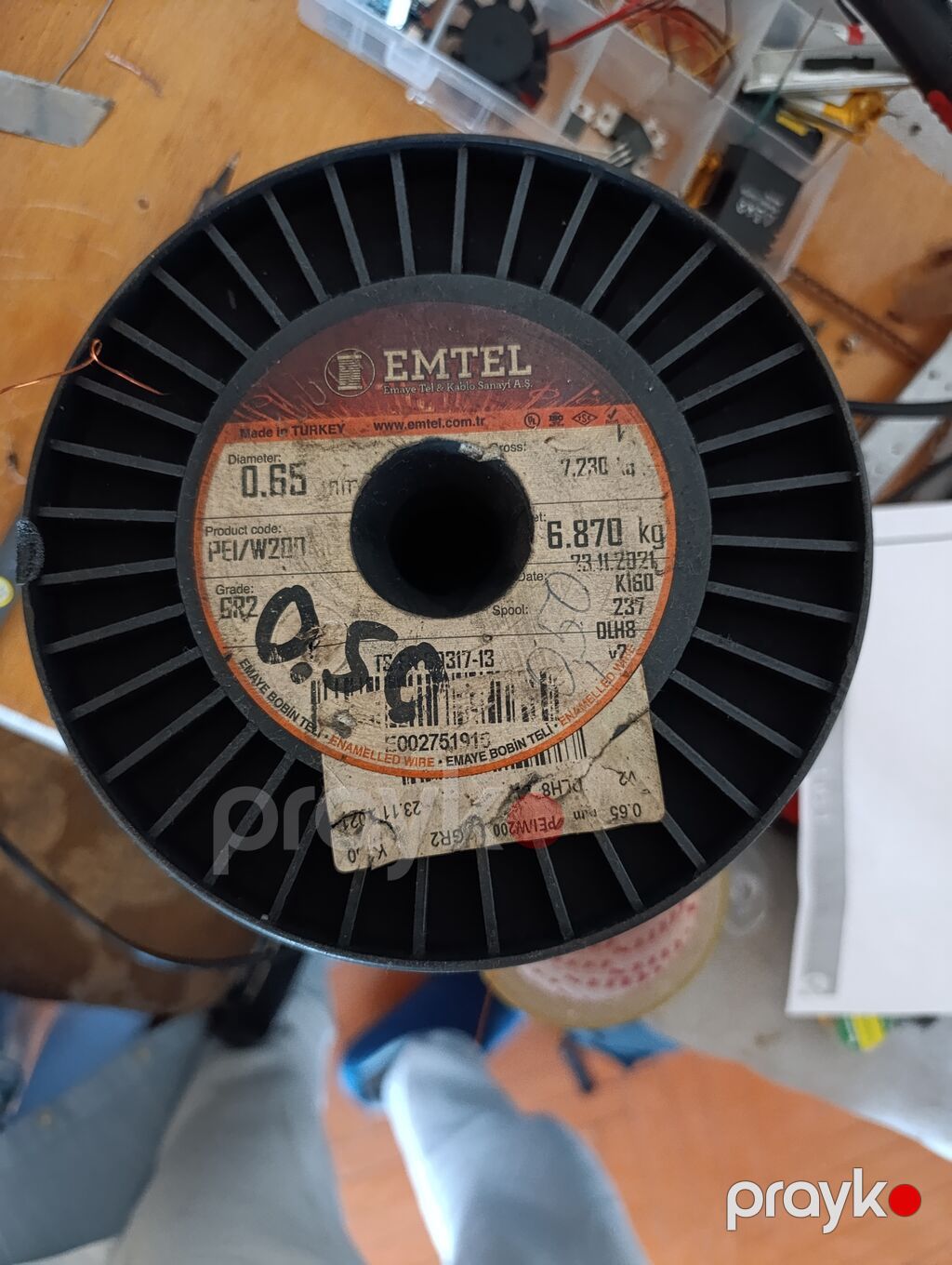 0,65 mm-lik emallı mis məftil. Motor,texnika,electronica servisi üçün — Digər, Bakı (2)