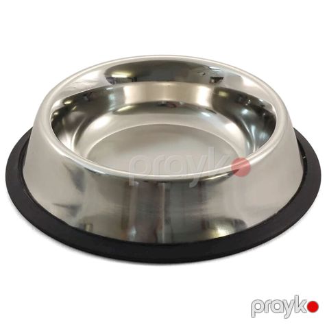 İtlər üçün kasa Triol 1507, metal, gümüşü, 2600 ml, 335х335х80 mm — Bakı