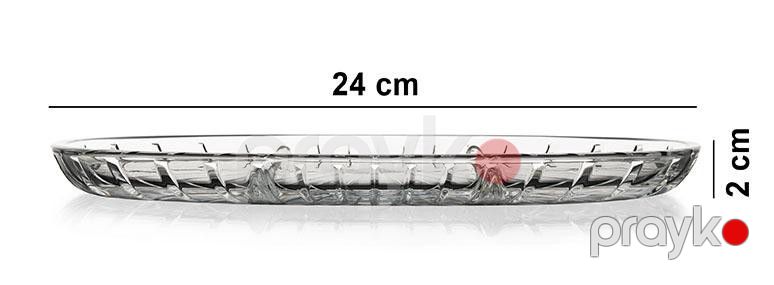 Çərəz qabı Pasabahce, büllur, şəffaf, 27x14.5 sm — Mallar, Bakı (2)