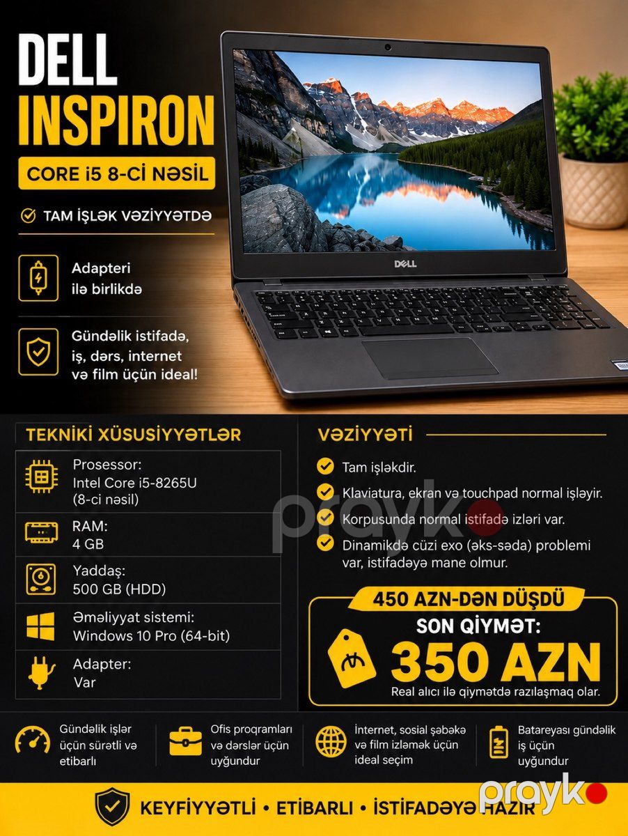 Noutbuk Dell — Noutbuklar, Bakı (5)