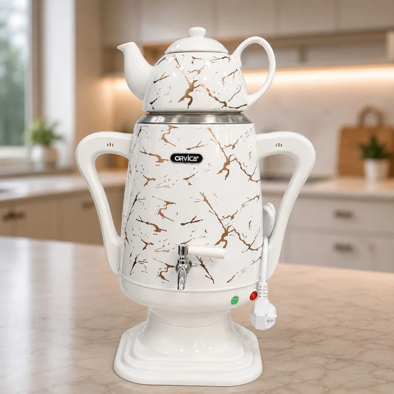 Elektrik samovar Orvica ORM-3310, ağ — Bakı