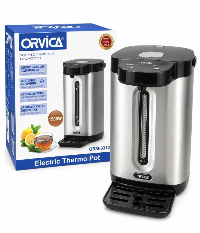Termopot Orvica ORM-3313 6 l, 1500W — Elektrik çaydanları və termoslar, Bakı (2)