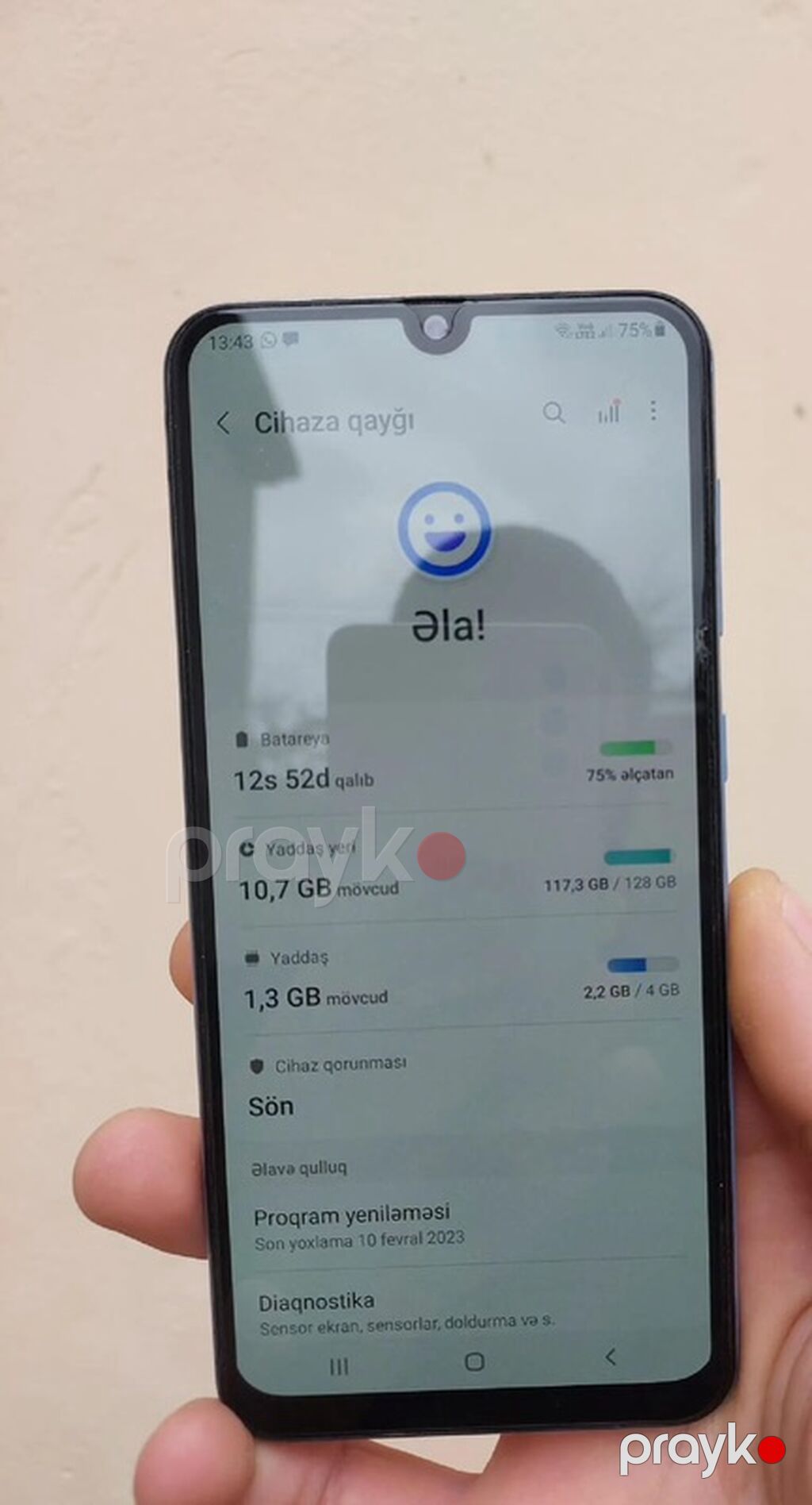 Samsung Galaxy A50, 128 GB, rəng - Ağ, Zəmanət, Barmaq izi, İki sim kartlı — Samsung, Oğuz (3)