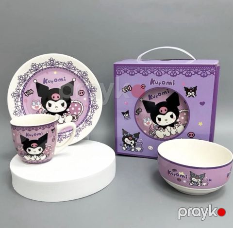 Qab-qacaq dəsti Kuromi, 3 əşya — Bakı