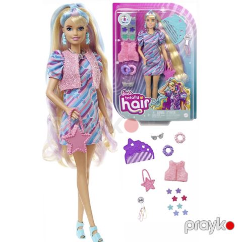 Kukla Barbie Fashionistas Doll Totally Hair Blonde HCM88, 29 sm — Bakı