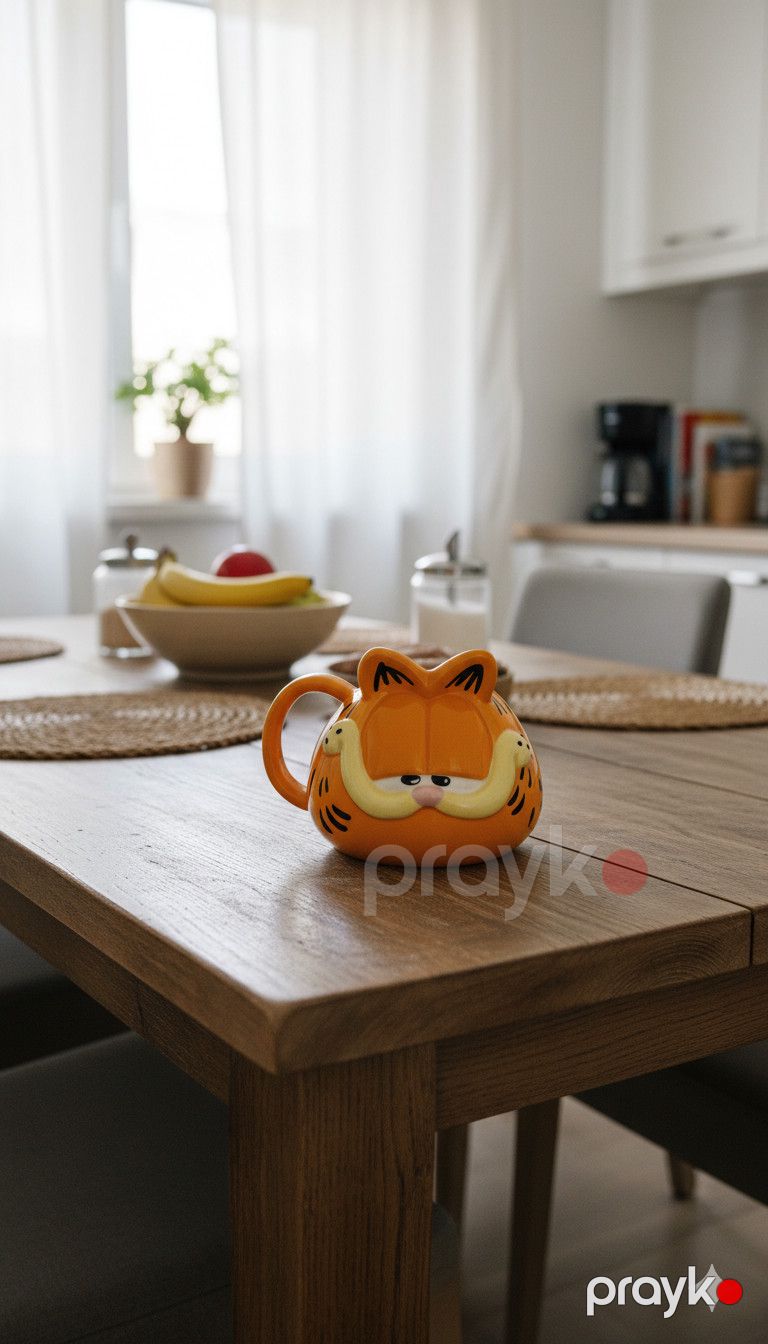 Fincan Garfield NS17 3D, keramika, narıncı, 400 ml — Mallar, Bakı (3)