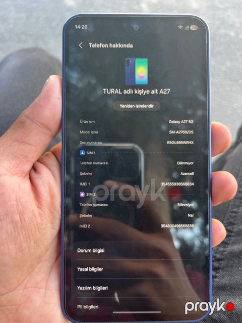 Samsung Galaxy A26, 256 GB, rəng - Mavi, İki sim kartlı — Bakı
