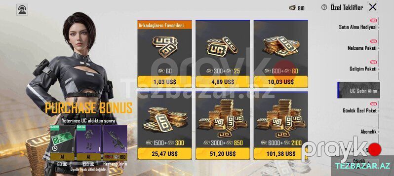 Pubg mobile buz diyarılı hesab — Oyunlar, konsollər və proqramlar, Bakı (3)