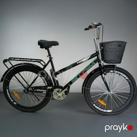 Velosiped Strim 26", 11 yaşdan yuxarı, qara/yaşıl — Bakı