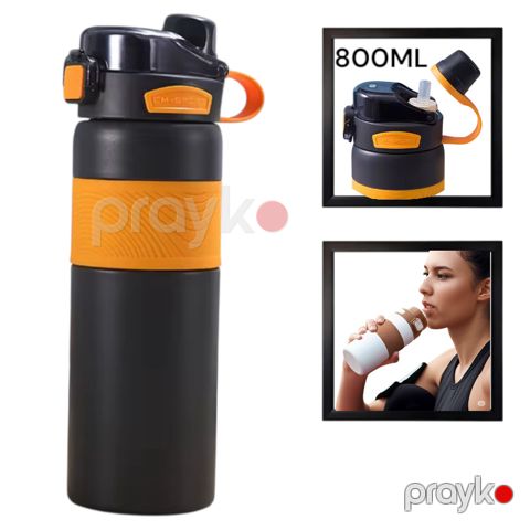 İdman su qabı WS1331, qara, 800 ml — Bakı