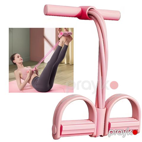 Fitnes və press üçün pedallı ekspander, çəhrayı — Bakı