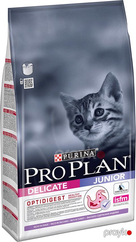 Quru yem Pro Plan Delicate Junior həssas həzmlə pişik balaları üçün hindquşu ilə. 1.5 kq — Bakı