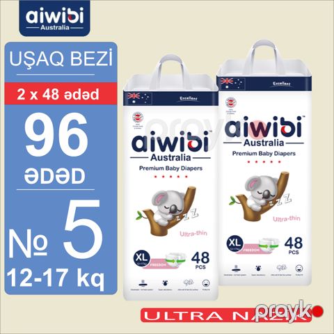 Uşaq bezləri Aıwıbı Premium XL, 12-17 kq, 96 əd — Bakı